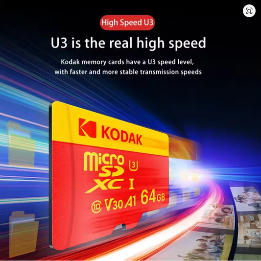 KODAK-Carte mémoire Micro SD 10 U3, carte flash, 64 Go